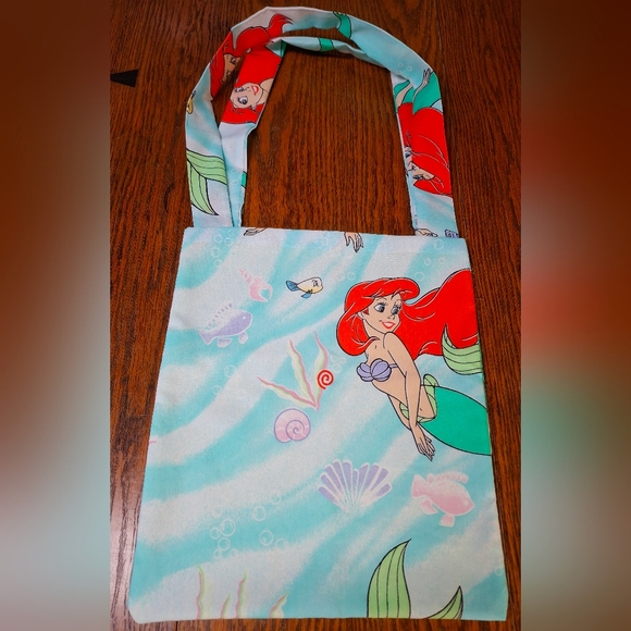 Handmade Disney's The Little Mermaid Upcycled Tote Bag - Picture 4 of 5